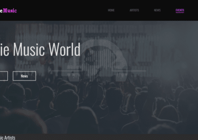 Diseño Web Música Indie Music Artists