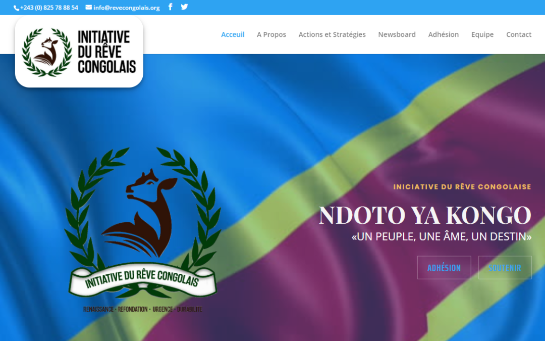 Diseño Web Corporativo Iniciative du Rêve Congolaise